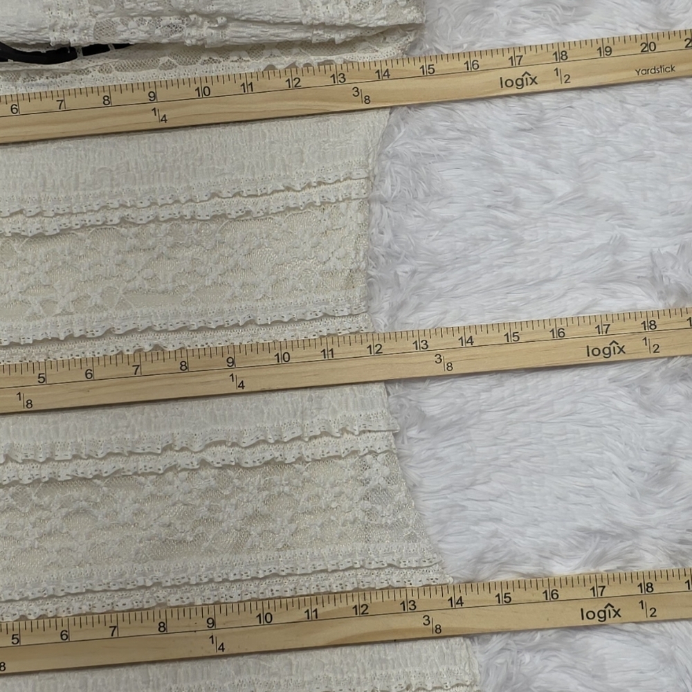 Altar’d State Ivory Lace Long Sleeve Dress XS - Picture 8 of 12
